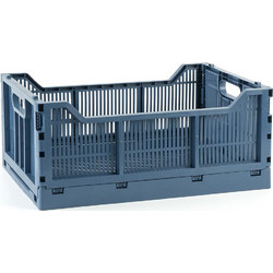 Maxi πτυσσόμενο καλάθι ENKO μπλε για το σπίτι 17lt 40x30x17cm 4317