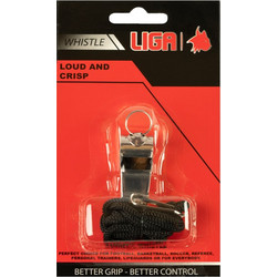 Σφυρίχτρα μεταλλική με κορδόνι (Metallic whistle with lanyard) LIGASPORT - LIGA SPORT