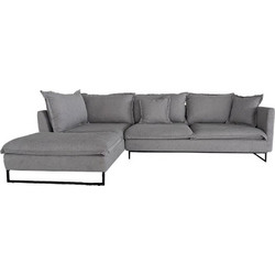 Nextdeco Siegfried Γωνιακός Καναπές Δεξιά Γωνία Γκρι 286x183x85cm 35602-01