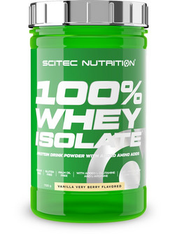 Scitec Nutrition 100% Whey Isolate Berry Vanilla Πρωτεΐνη Ορού Γάλακτος Γράμμωσης Χωρίς Γλουτένη 700gr