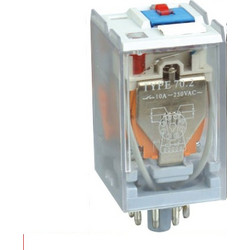 Ρελέ τύπου λυχνίας 8pin 12V DC με λυχνία Led 70.02 EL TECH