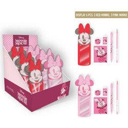 MINNIE - Display of 6 Stationery Packs 6pc