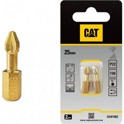 CAT Μύτη κατσαβιδιού αστέρι με μέγεθος PZ2 25mm συσκευασία 2τεμ. DA01002