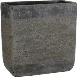 Plastona Kane Κασπώ Παραλληλόγραμμο Κεραμικό Γκρι 28x14x20cm