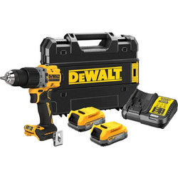 DeWALT DCD805E2T Κρουστικό Δραπανοκατσάβιδο Μπαταρίας Brushless 18V 2x2Ah
