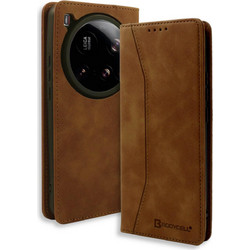 Bodycell Book Case Θήκη Πορτοφόλι Brown (Xiaomi 15 Ultra)