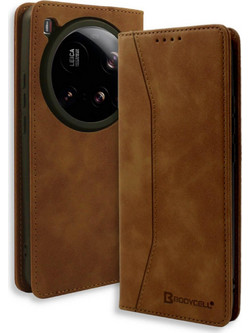 Bodycell Book Case Θήκη Πορτοφόλι Brown (Xiaomi 15 Ultra)