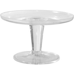 Τουρτιέρα Με Πόδι 3600-2 19x19x12cm Clear Supergreens Γυαλί