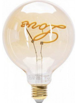 Λάμπα Νήματος E27 4W 220V 250LM 1800K LOVE 125x172mm
