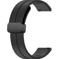 Techsuit Watchband W011 Λουράκι Σιλικόνης Black (Universal 20mm)