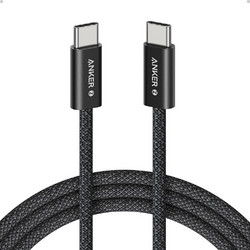 Anker - Data Καλώδιο Zolo (a8060h21) - Type-C To Type-C, Ultra-Fast Charging, 240w, Pd 3.1, Braided, Dirt-Free, 1m - Black