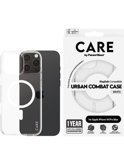 CARE by Panzerglass - iPhone 16 Pro Max Case Urban Combat White MagSafe