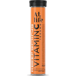 At Life Vitamin C 1000mg Πορτοκάλι 20 Αναβράζοντα Δισκία