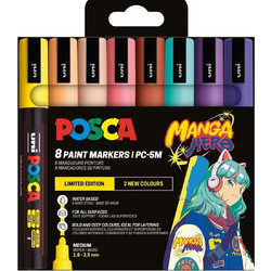 Σετ Ζωγραφικής Uni Posca Manga Hero - 20 τεμάχια PC METAL MANGA HERO