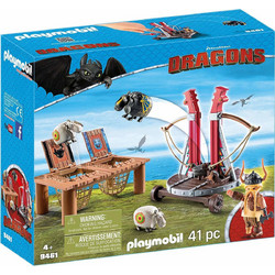 Playmobil Dragons Ο Σκόρδος με Καταπέλτη Προβάτων για 4+ Ετών 9461