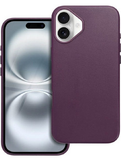 ΘΗΚΗ ΣΙΛΙΚΟΝΗΣ LEATHER MAG ΓΙΑ IPHONE 16 PLUS - ΒΙΟΛΕΤΙ