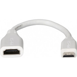 Cable, Mini HDMI Male to HDMI Female, 10 cm, Raspberry Pi