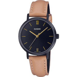 Casio Γυναικείο Ρολόι με Ροζ Δερμάτινο Λουράκι LTP-VT02BL-1A