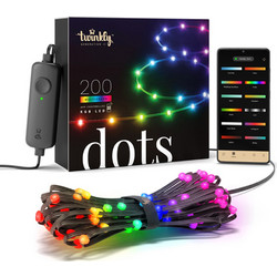 Twinkly Dots Smart Light RGB 200 LED IP20 10m Black TWD200STP-BEU