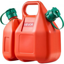 Δοχείο καυσίμου VEVOR, 6 L, Δεξαμενή καυσίμου με στόμιο & Δοχείο 1,9 L Extra Oil, Μέγιστος ρυθμός ροής 5,5 L/min, στεγανό και φορητό επίπεδο δοχείο υγρού για τα περισσότερα αυτοκίνητα μοτοσικλέτα ATV