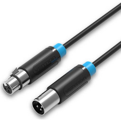VENTION XLR Audio Extension Cable 1.5M Black