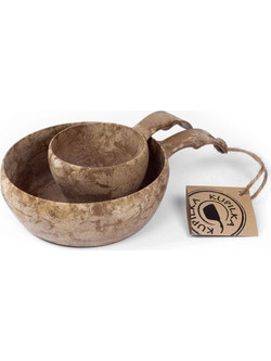 Kupilka Set - Μπωλ 550ml & Κούπα 210ml για Outdoor Χρήση, Χρώμα: Καφέ Original