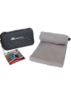 AlpinTec Dryfast M - Πετσέτα Microfiber 50 x 100 cm, Χρώμα: Grey