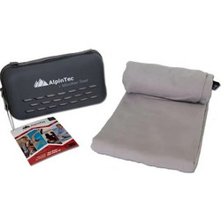 AlpinTec Dryfast M - Πετσέτα Microfiber 50 x 100 cm, Χρώμα: Grey