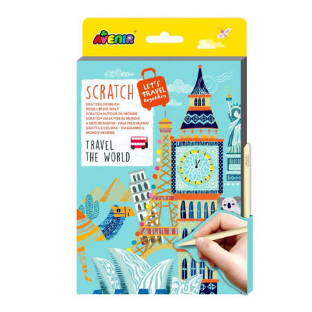Avenir - Α5 Scratch Book, Travel the World