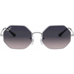 Ray-Ban RB1972 9149/78 Γυαλιά Ηλίου Πολυγωνικά Μεταλλικά Ασημί με Μπλε Degradee Φακό
