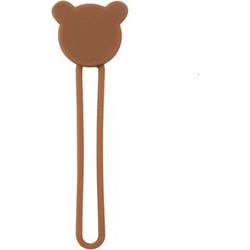 Silicone cable reel - brown