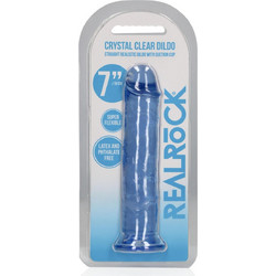 Shots RealRock Crystal Clear 18cm Blue