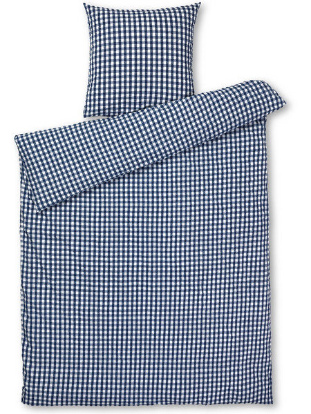 Juna - Baek&Bolge Bed Linen 140x200 cm - Dark Blue & White