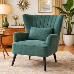 Πολυθρόνα Μπουκλέ (79x76.5x95.5) Spitishop Embrace Green