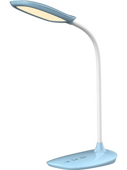 ΦΩΤΙΣΤΙΚΟ ΓΡΑΦΕΙΟΥ LED BLAIN HM4444.03 ΓΑΛΑΖΙΟ-ΛΕΥΚΟ ABS 13,6x17,7x40Υ εκ. HOMEMARKT