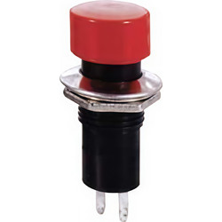 Στρογγυλός Διακόπτης Push On Push Off 2 Pin Latching Push Button Switch Κόκκινο