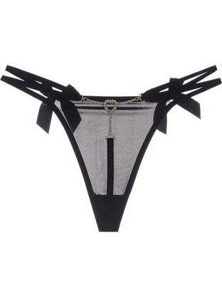 Women'S Sexy Rhinestone Chain Heart String Panties