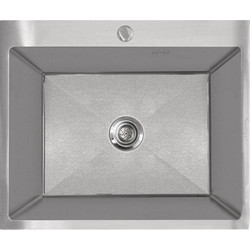 Sanitec 5050S Vision Honey Comb Επικαθήμενος Νεροχύτης Inox Σατινέ 50x50cm