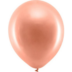 Beauty Home ΜΠΑΛΟΝΙΑ ΡΟΖ ΧΡΥΣΟ 30 CM 10 TEM