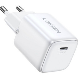 Ugreen Nexode Mini Tech Φορτιστής Χωρίς Καλώδιο με Θύρα USB-C 20W Power Delivery & Quick Charge 4.0 White