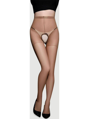 Ανοιχτό Καλσόν Open Crotch Stockings - Nude