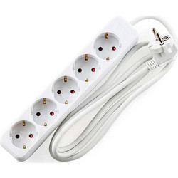 Muhler 1009172 Πολύπριζο 5G,Schuko , 1.5mm2 , 3m