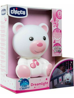 CHICCO ΡΟΖ ΦΩΤΑΚΙ ΝΥΚΤΟΣ ΜΕ ΜΕΛΩΔΙΕΣ- Y01-09830-10
