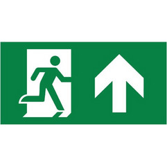 Ταμπελάκι Exit Up PVC Braytron - BC14-01310