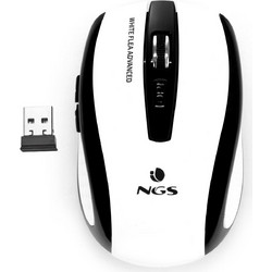NGS Flea Advanced Ασύρματο Ποντίκι White Black