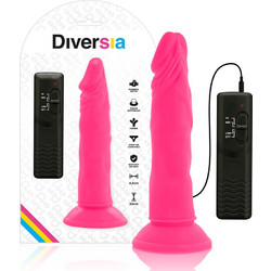 Diversia Flexible Vibrating Ρεαλιστικός Δονητής για Ζευγάρια με Τηλεχειριστήριο 23cm Ροζ