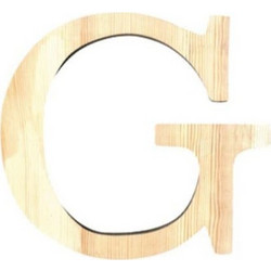 Γράμμα Artemio Ξύλινο G 11.2cm