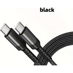 Καλώδιο γρήγορης φόρτισης OEM Fast charge 100W, 1 μέτρο , TYPE C- TYPE C ,black