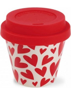 iDrink Κούπα με καπάκι πλαστικη 90 ml heart ID5130