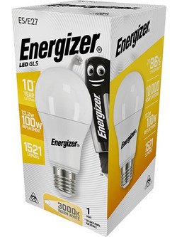 Energizer BEC Κοινή Λάμπα LED 13.8W E27 1521lm 3000K Θερμό Λευκό